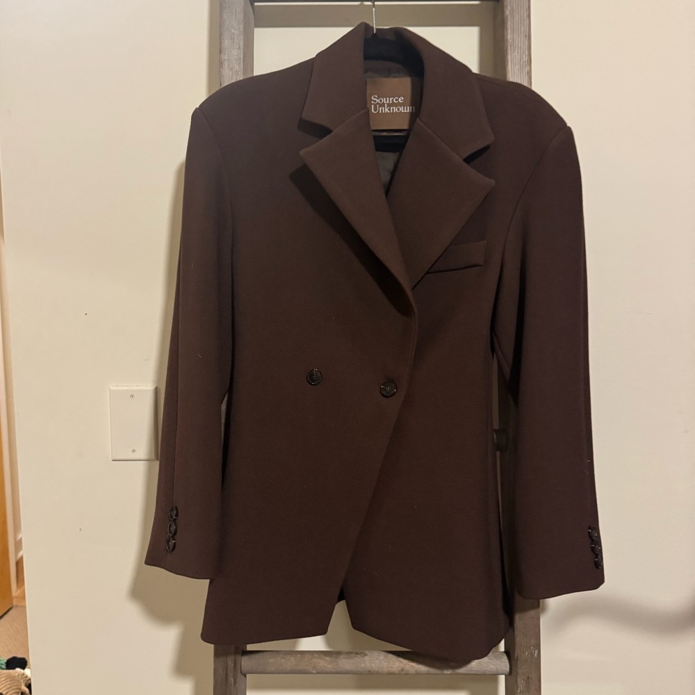 Source Unknown brown blazer